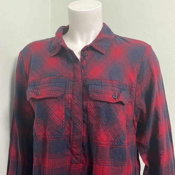 J. Crew Flannel Plaid Nightshirt - Picture 3 of 5